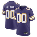 My Store Custom MN.Vikings Purple Secondary Alternate Game Stitched Jerseys