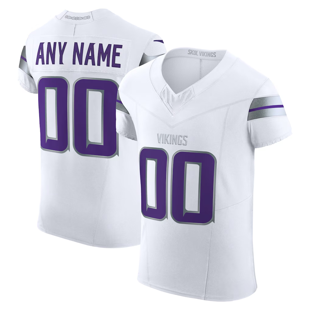 My Store Custom MN.Vikings White Vapor F.U.S.E. Elite Stitched Jerseys