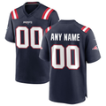 My Store Custom NE.Patriots  Navy Custom Game Stitched Jerseys