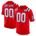 My Store Custom NE.Patriots  Red Super Bowl LX Patch Game Jersey Stitched Jerseys