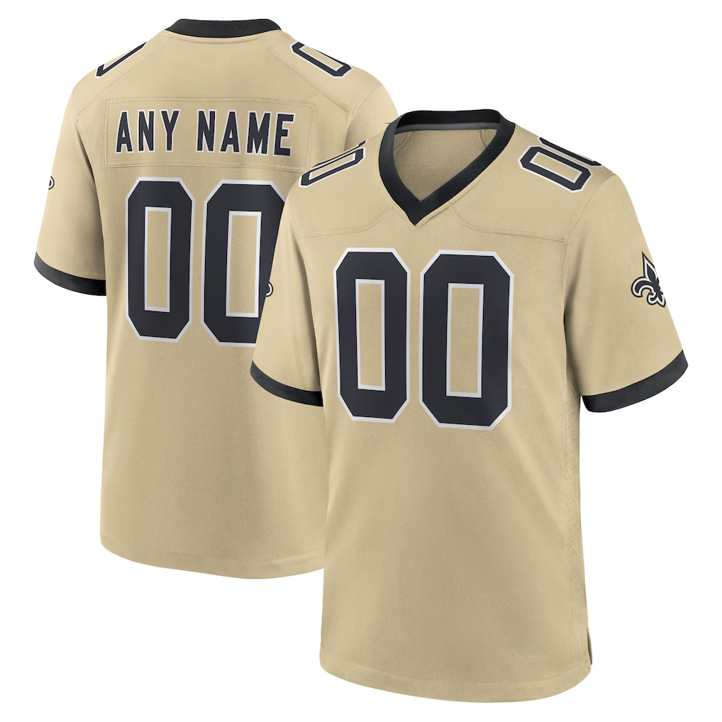 My Store Custom NO.Saints Gold Gameday Golds Alternate Game Stitched Jerseys