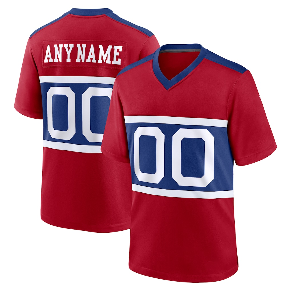 My Store Custom NY.Giants Century Red Alternate Game Stitched Jerseys