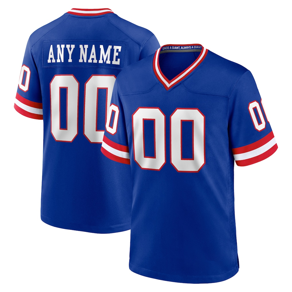 My Store Custom NY.Giants Royal Classic Game Stitched Jerseys