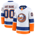 My Store Custom NY.Islanders White Away Premium Jerseys