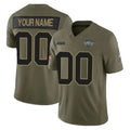 My Store Custom NY.Jets Olive 2025 Salute To Service Limited Any Name & Numbers Stitched Jerseys