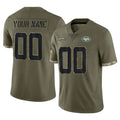 My Store Custom NY.Jets Olive Salute To Service Limited Any Name & Numbers Stitched Jerseys