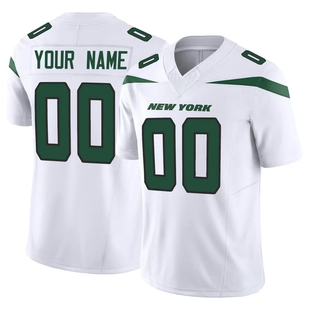 My Store Custom NY.Jets White Limited Vapor F.U.S.E. Home Game Any Name & Numbers Stitched Jerseys