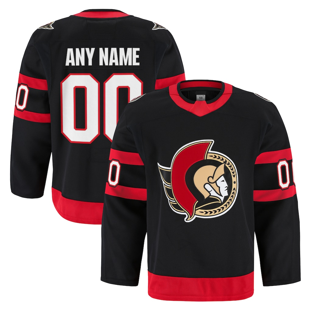 My Store Custom O.Senators Black Home Authentic Pro Jerseys