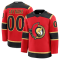 My Store Custom O.Senators Red Alternate Premium Jerseys