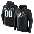 My Store Custom P.Eagles Black LOGO Pullover Hoodies Home Game Any Name & Numbers Stitched Jerseys