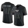 My Store Custom P.Eagles Black Reflective Limited Home Game Any Name & Numbers Stitched Jerseys