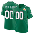 My Store Custom P.Eagles Green Kelly Alternate Super Bowl LIX Home Game Any Name & Numbers Stitched Jerseys