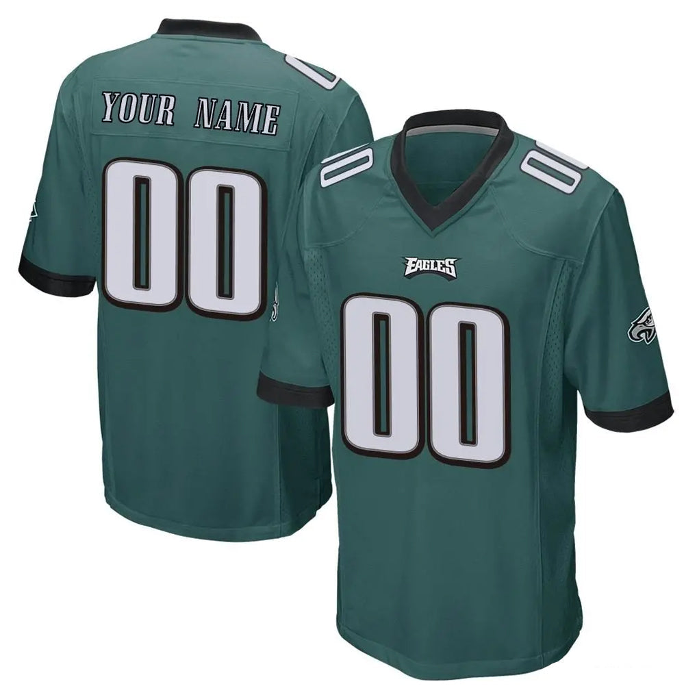 My Store Custom P.Eagles Team Color Green Home Game Any Name & Numbers Stitched Jerseys