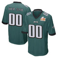 My Store Custom P.Eagles Team Color Green Super Bowl LIX Home Game Any Name & Numbers Stitched Jerseys