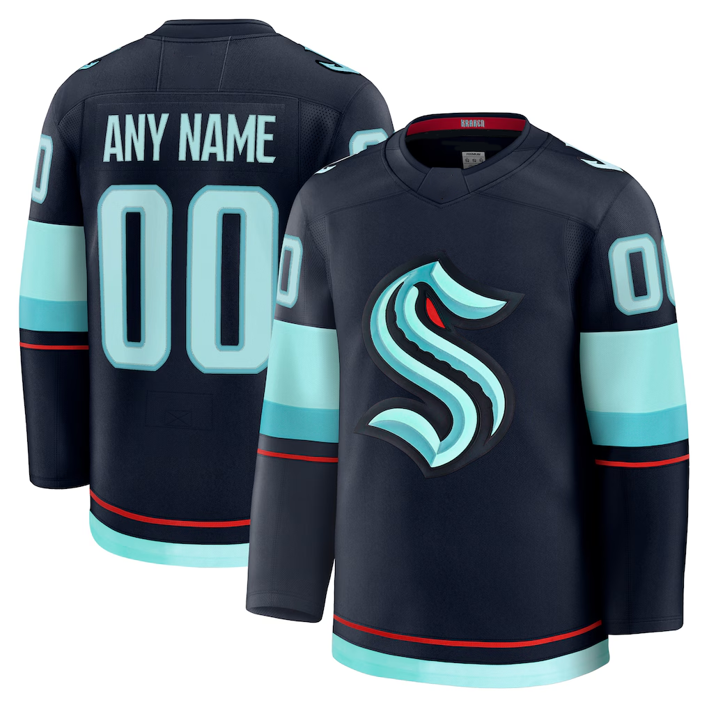 My Store Custom S.Kraken Deep Sea Blue Home Premium Jerseys