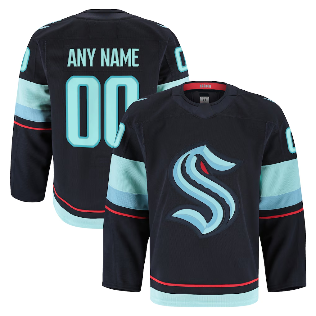 My Store Custom S.Kraken Deep Sea Blue Home Premium Jerseys