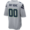 My Store Custom S.Seahawks Gray Alternate Game Stitched Jerseys