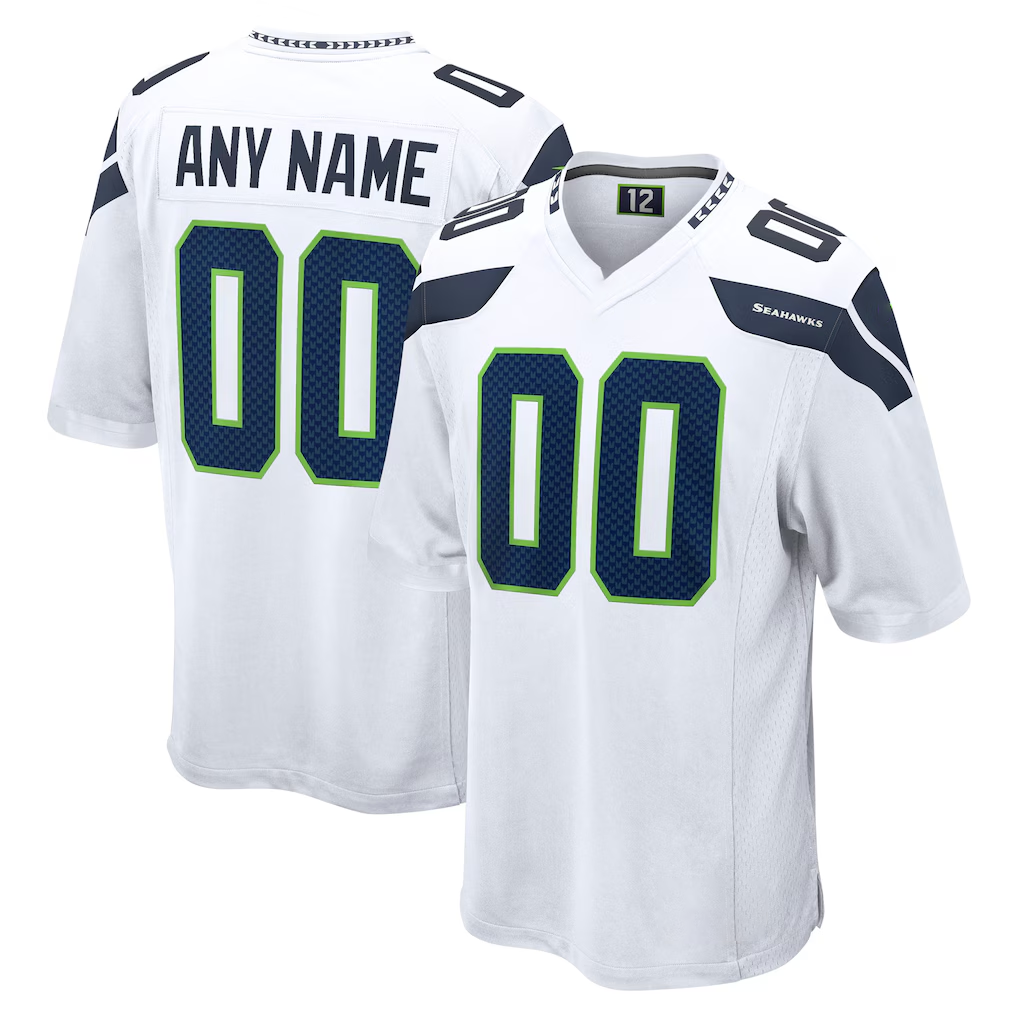 My Store Custom S.Seahawks White Game Stitched Jerseys