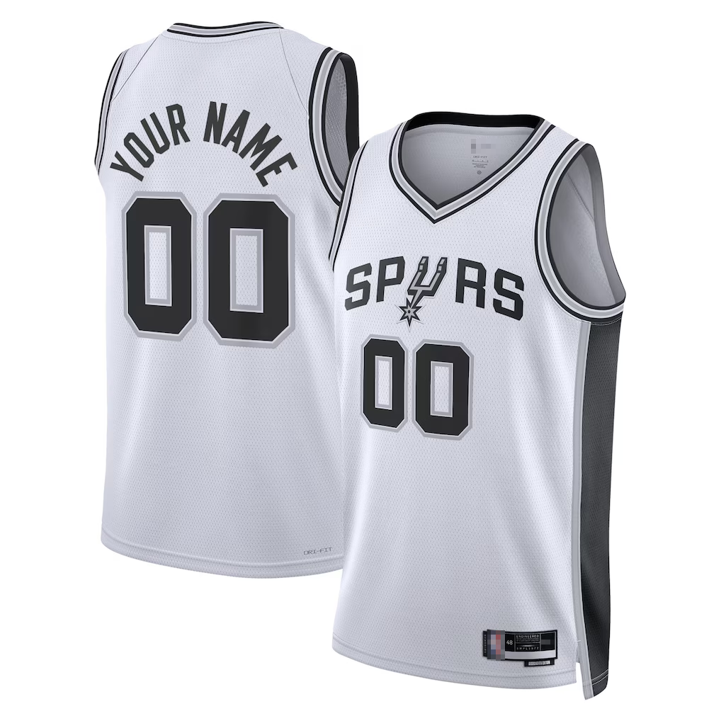 My Store Custom SA.SpursWhite Swingman Stitched Jerseys- Association Edition