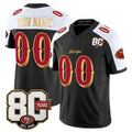 My Store Custom SF.49ers Black-White Limited 80th Rivalries Collection Home Game Any Name & Numbers Stitched Jerseys