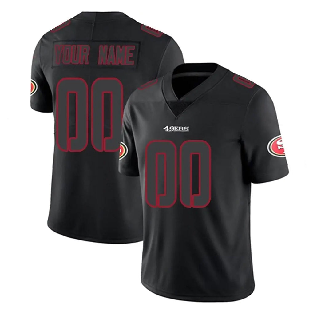 My Store Custom SF.49ers Black Impact Limited Home Game Any Name & Numbers Stitched Jerseys