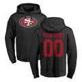 My Store Custom SF.49ers Black LOGO Pullover Hoodies Home Game Any Name & Numbers Stitched Jerseys