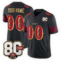 My Store Custom SF.49ers Black Limited 80th Rivalries Collection Home Game Any Name & Numbers Stitched Jerseys
