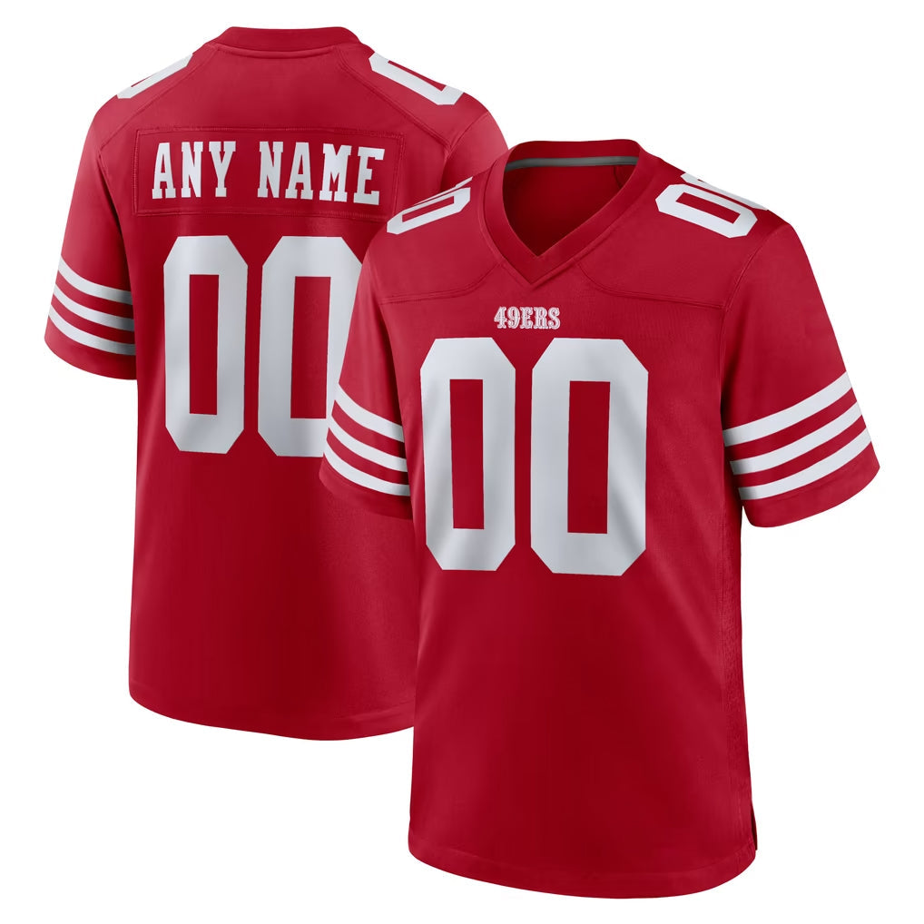 My Store Custom SF.49ers Red Game Home Any Name & Numbers Stitched Jerseys