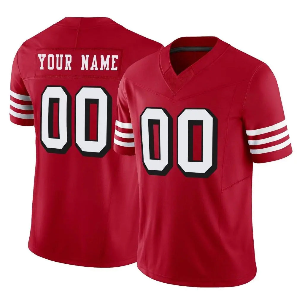 My Store Custom SF.49ers Red Limited Alternate Vapor F.U.S.E. Home Game Any Name & Numbers Stitched Jerseys