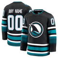 My Store Custom SJ.Sharks Black Alternate Premium Jerseys
