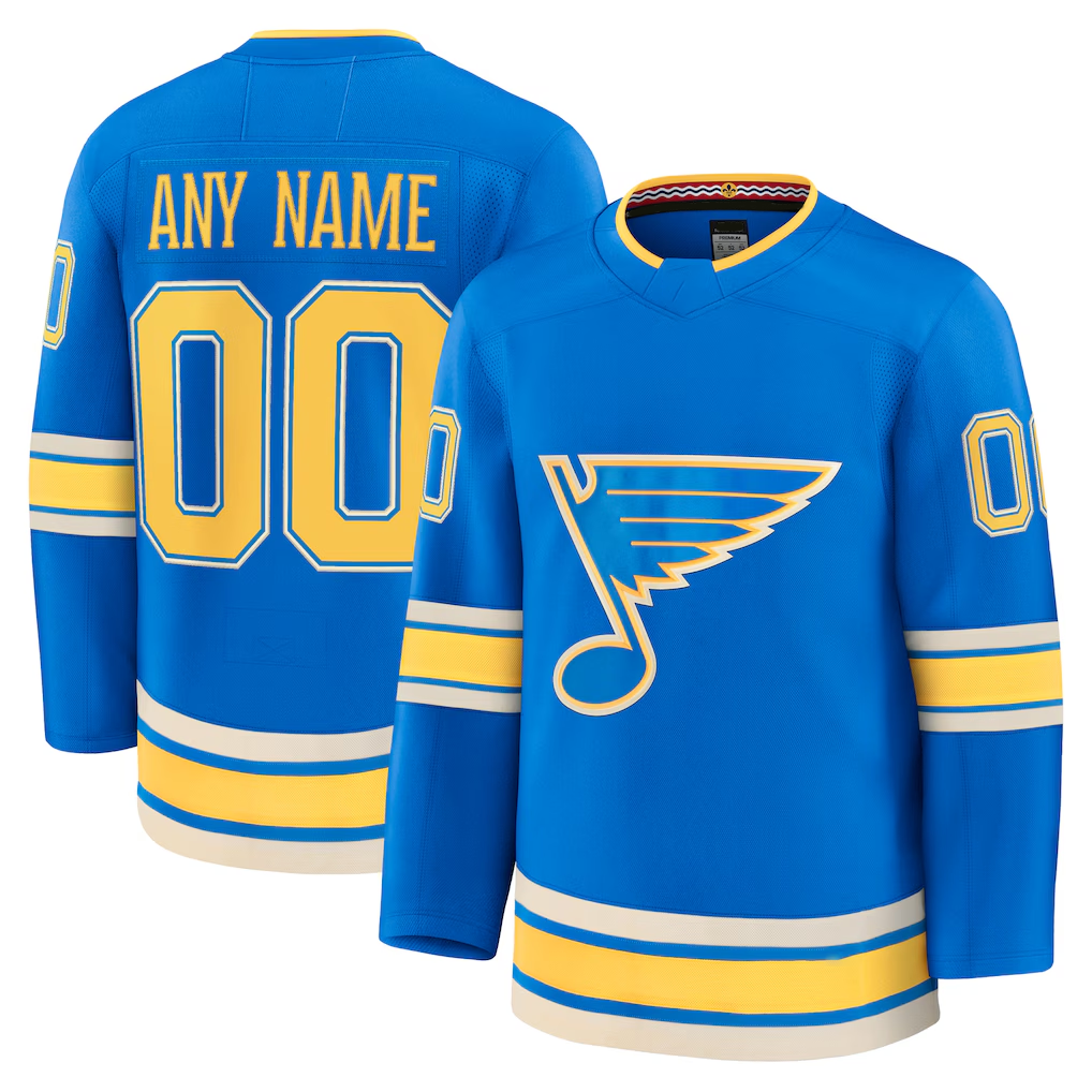 My Store Custom SL.Blues Blue Alternate Premium Jerseys