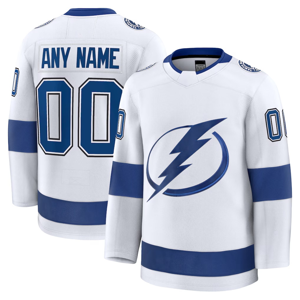 My Store Custom TB.Lightning White Away Premium Jerseys
