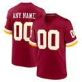 My Store Custom W.Commanders Burgundy Game Stitched Jerseys