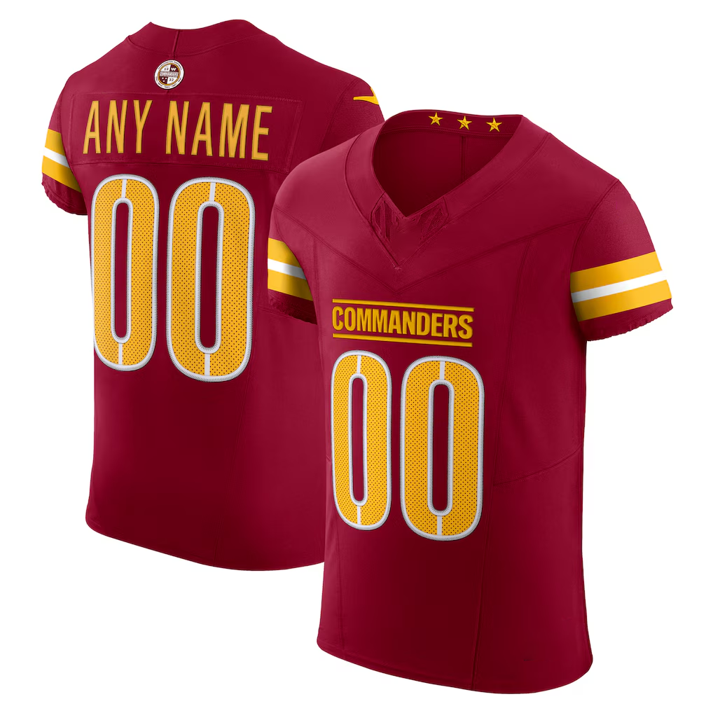 My Store Custom W.Commanders Burgundy Team Vapor F.U.S.E. Elite Stitched Jerseys