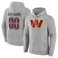 My Store Custom W.Commanders Gray Team Authentic Personalized Name & Number Hoodie Stitched Jerseys
