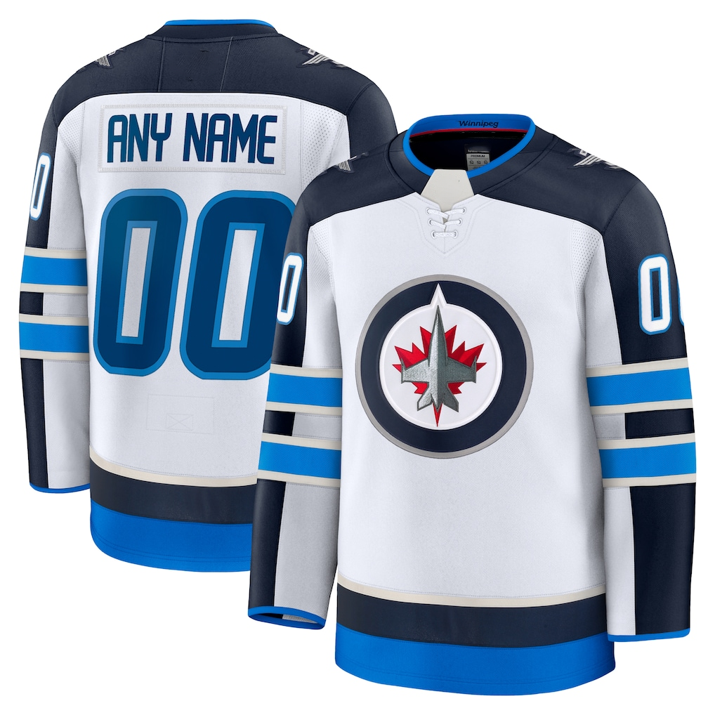 My Store Custom W.Jets White Away Premium Jerseys