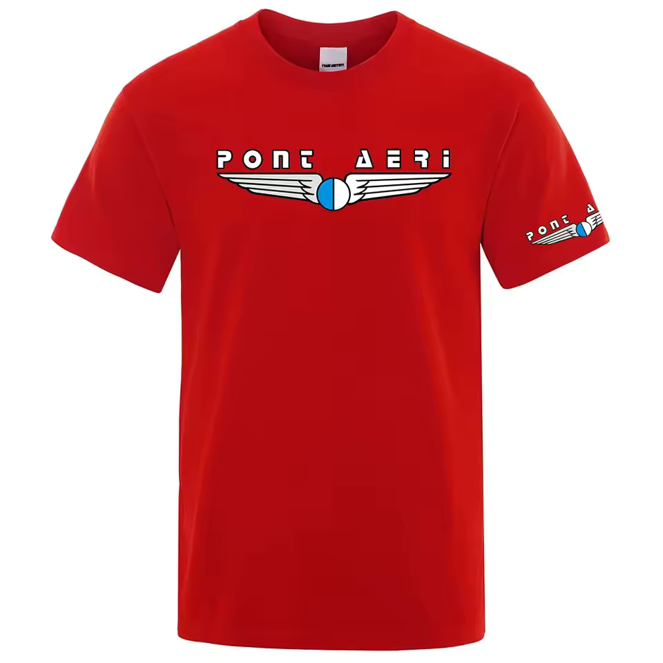 Disco Logo Pont Aeri High quality men breathable fast drying running sports fitness breathable comfortable short sleeve T-shirt