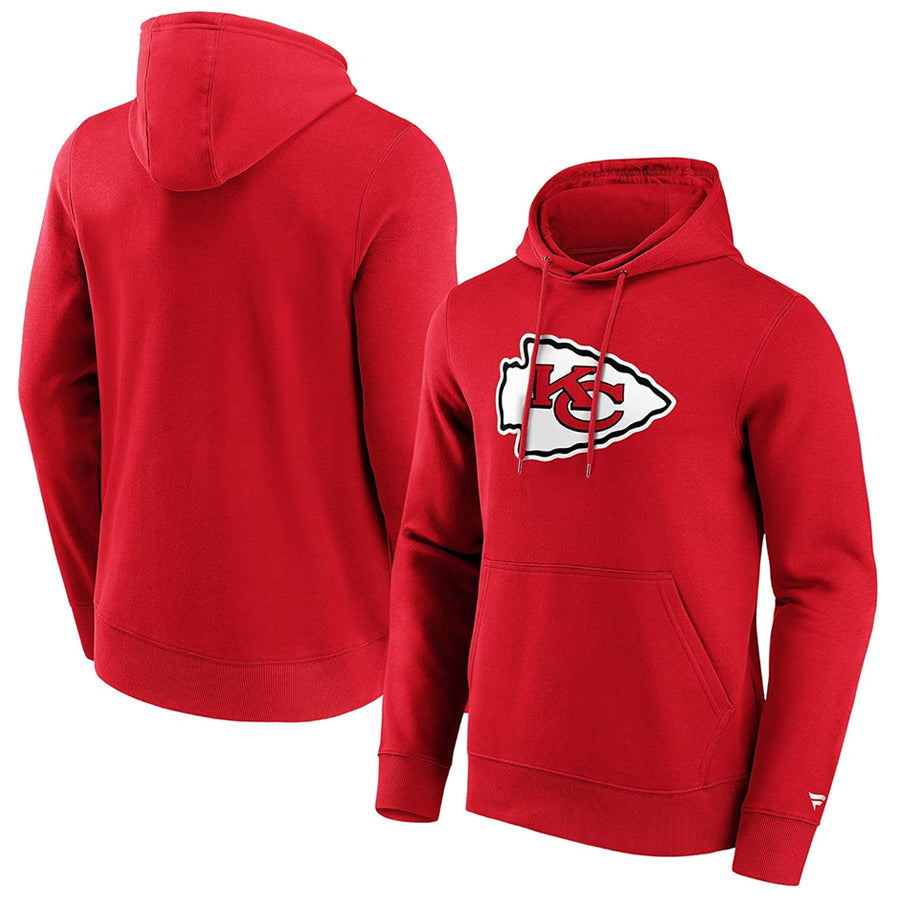 My Store Custom KC.Chiefs Blank Player Red Pullover HoodieStitched Jerseys