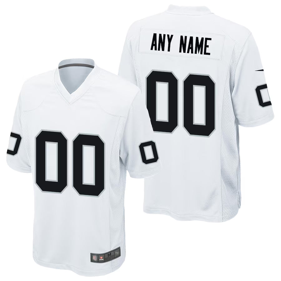 My Store Custom LV.Raiders White Road Game Stitched Jerseys