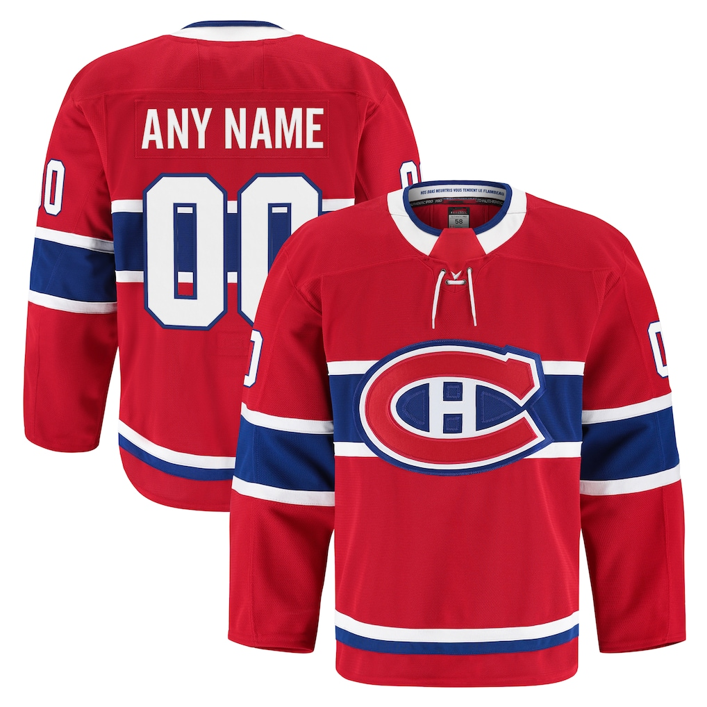 My Store Custom M.Canadiens Red Home Authentic Pro Jerseys