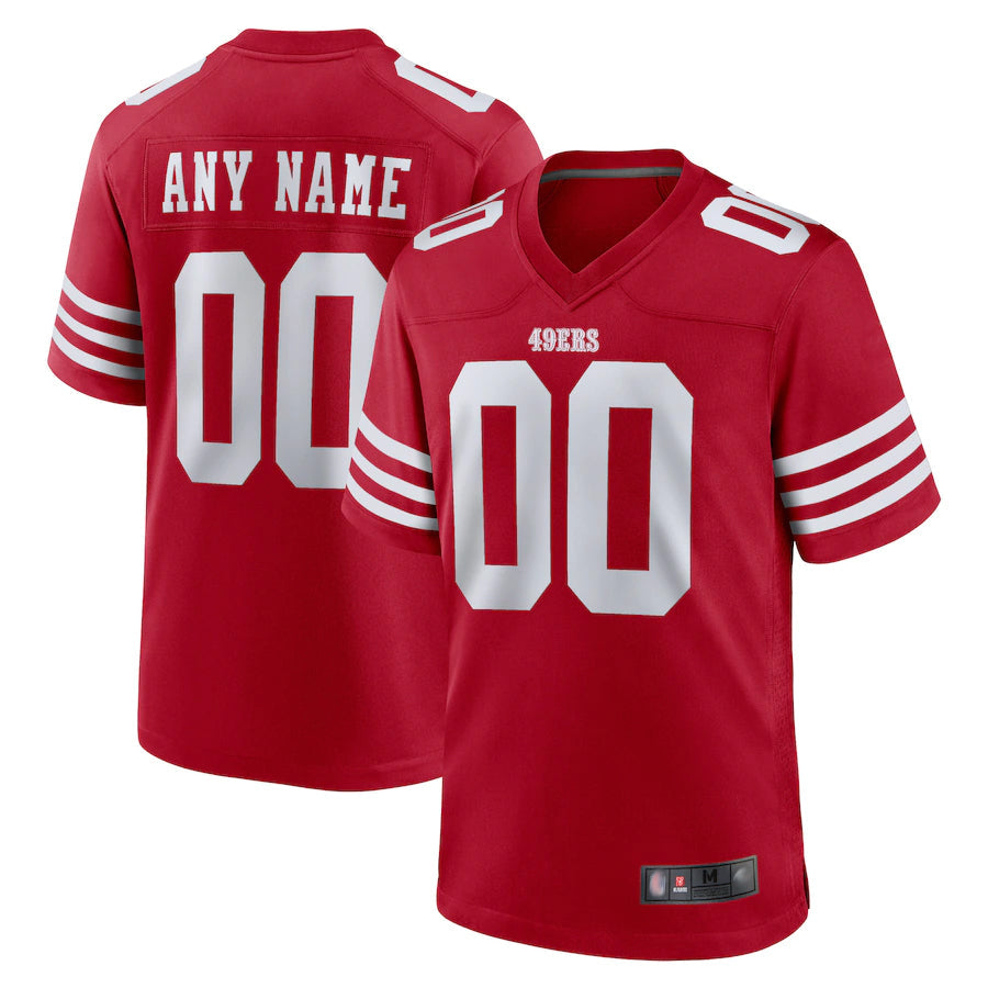 My Store Custom SF.49ers Game Home Scarlet Stitched Jerseys